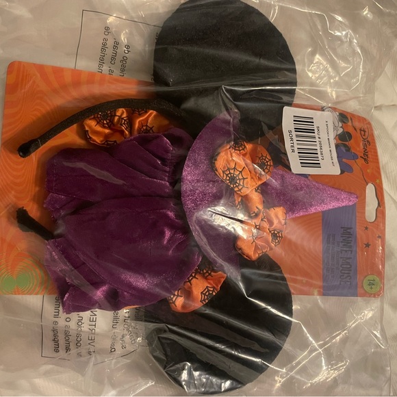 Disney Minnie Mouse Witch Halloween Costume Kit - 3 Pc Set (OS) - Picture 3 of 4